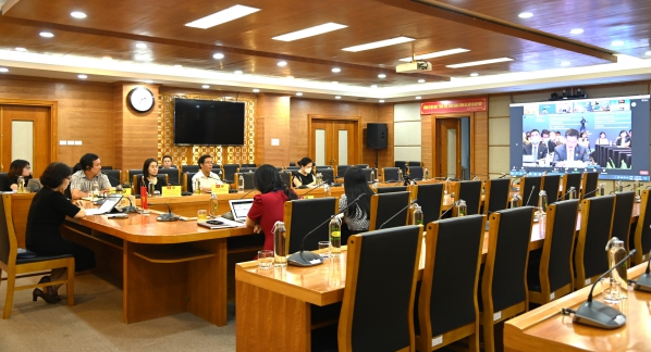 Toàn cảnh Diễn đàn trực tuyến Thống kê Trung Quốc - ASEAN tại điểm cầu Tổng cục Thống kê Việt Nam