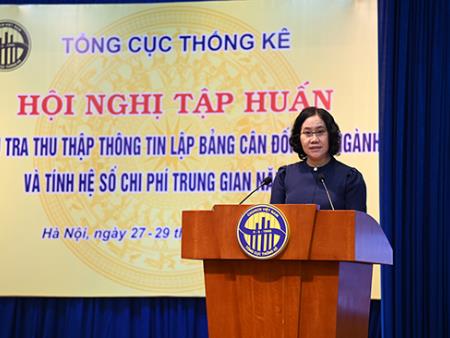 Hội nghị tập huấn Điều tra thu thập thông tin lập bảng cân đối liên ngành và tính hệ số chi phí trung gian năm 2021